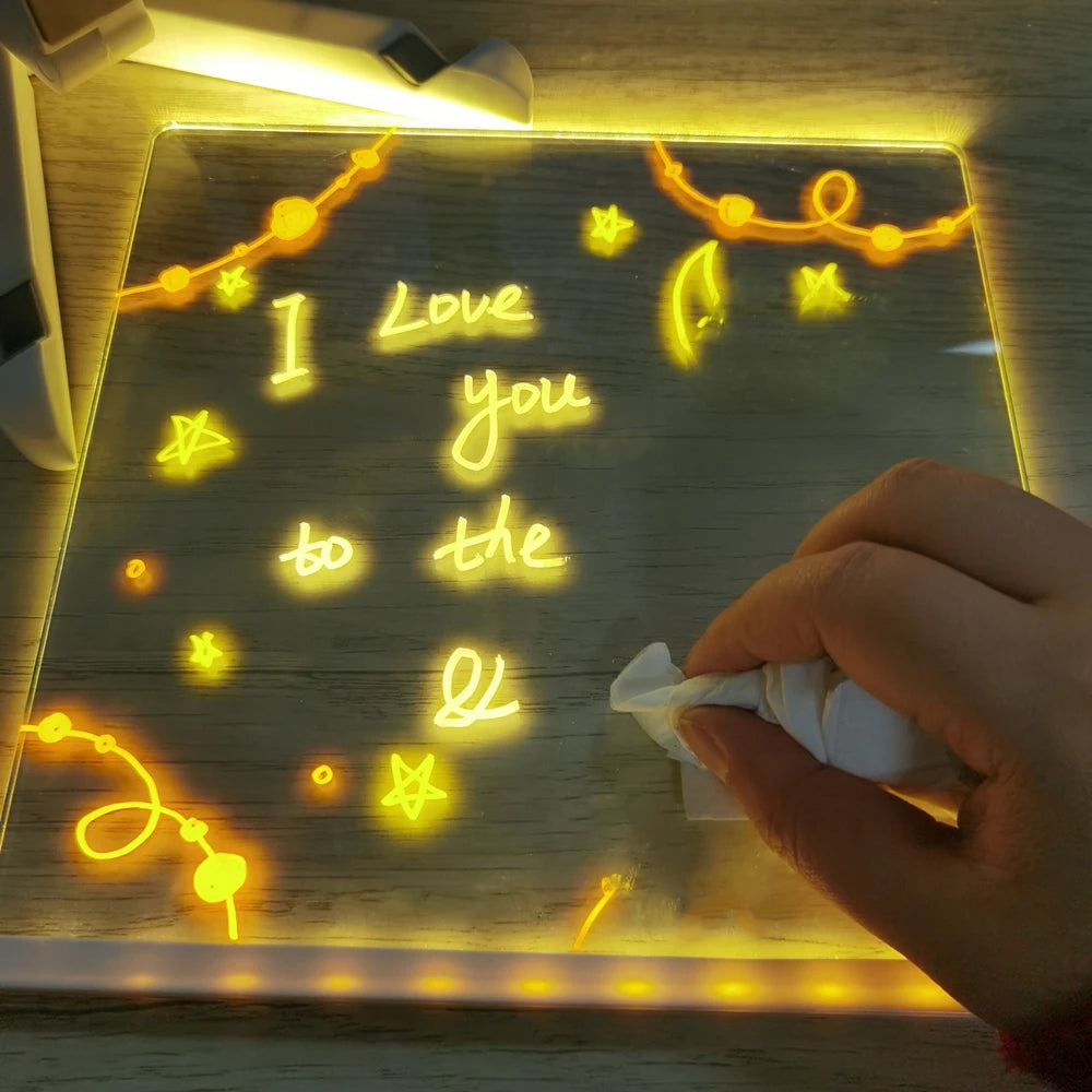 Pizarrón LED personalizable ✨