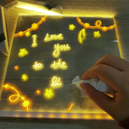 Pizarrón LED personalizable ✨