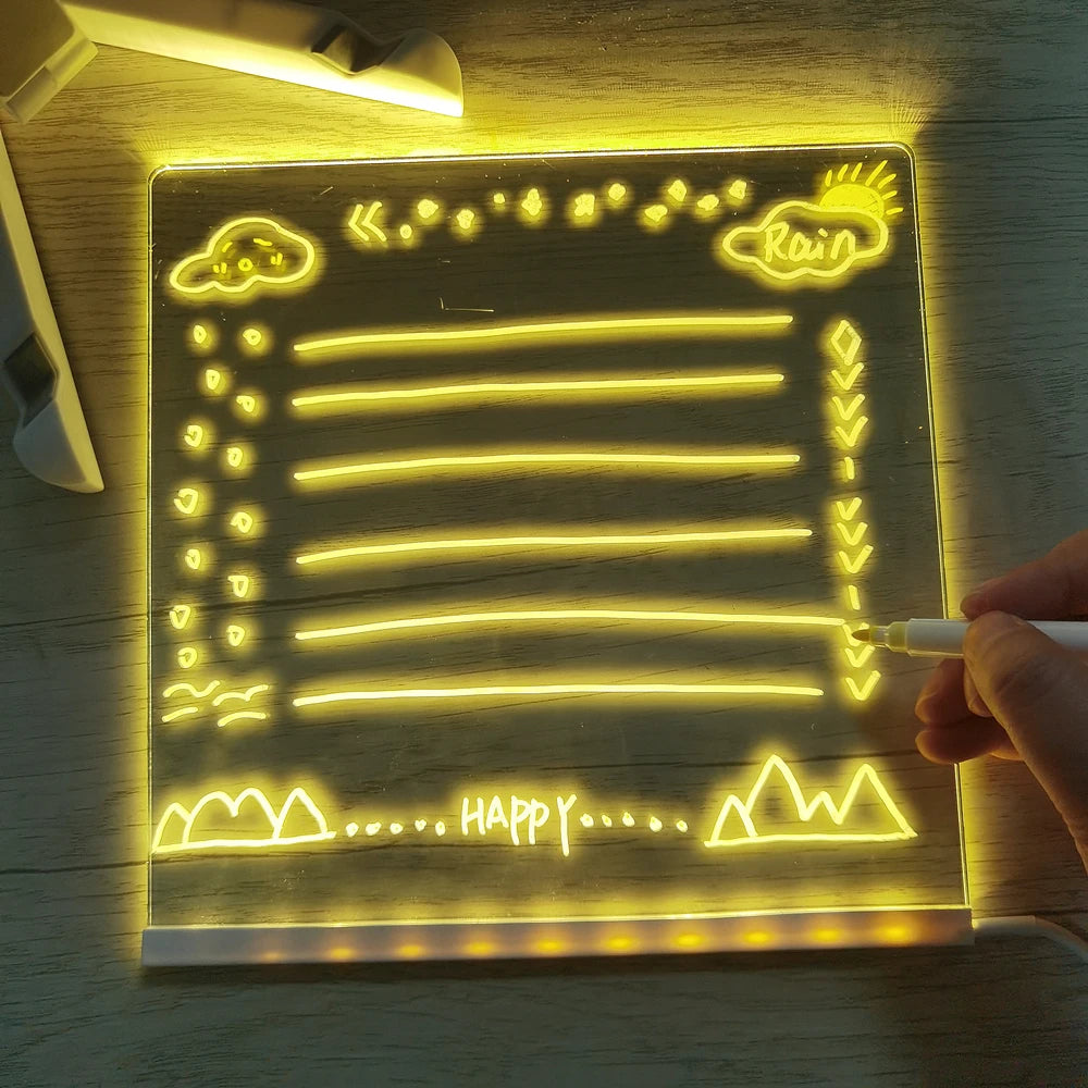 Pizarrón LED personalizable ✨