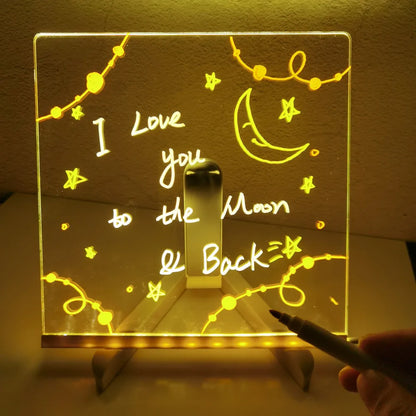 Pizarrón LED personalizable ✨