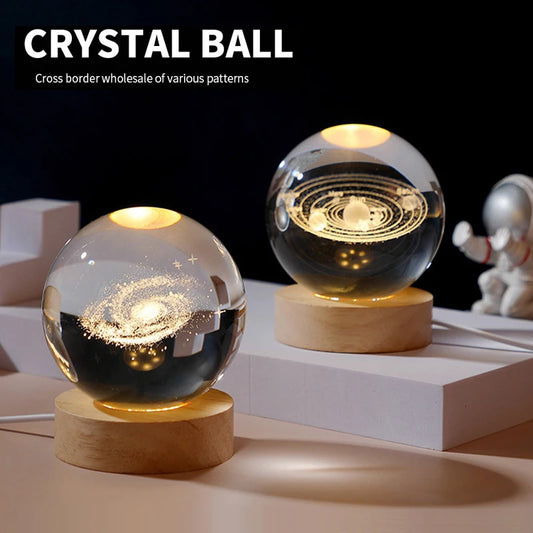 Esfera de cristal LED para decorar✨