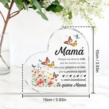 Corazón de cristal para mamá✨
