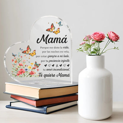 Corazón de cristal para mamá✨