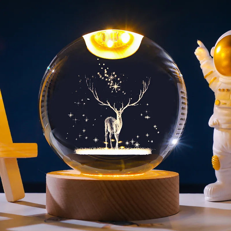 Esfera de cristal LED para decorar✨