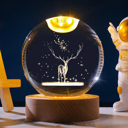 Esfera de cristal LED para decorar✨