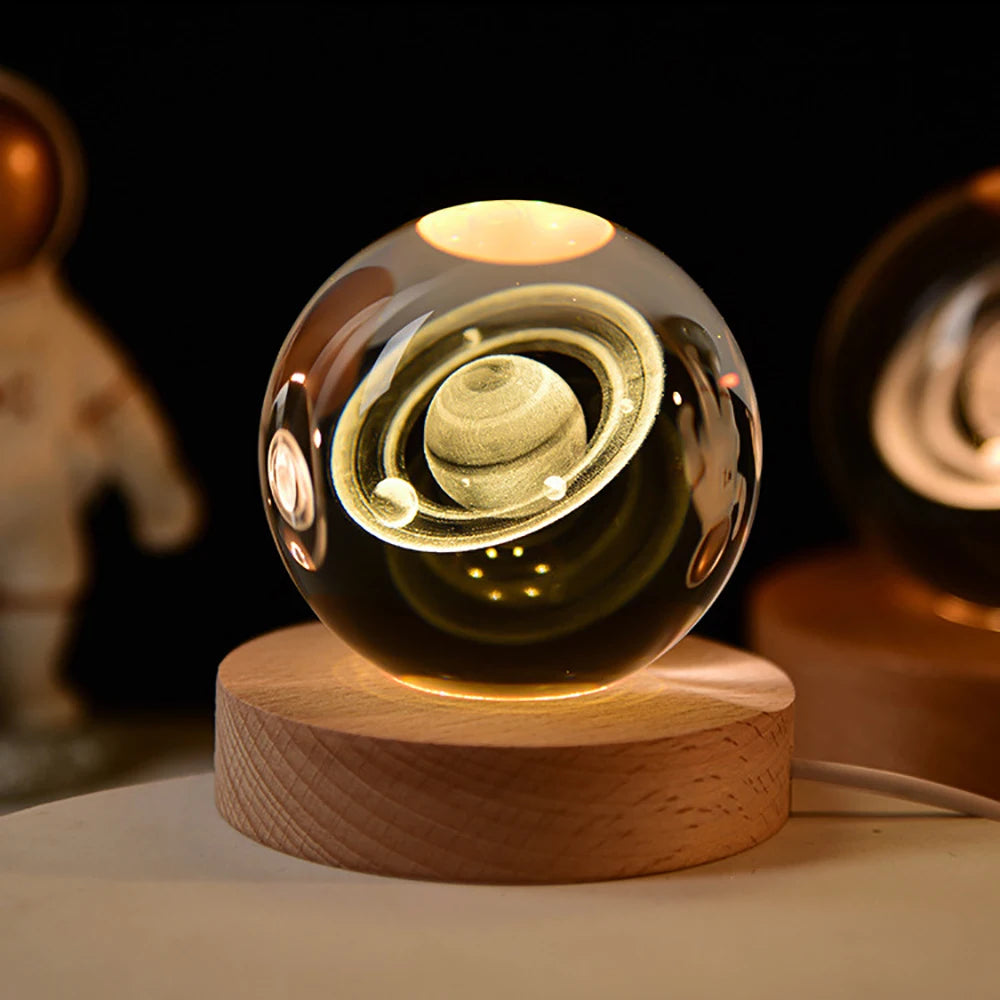 Esfera de cristal LED para decorar✨