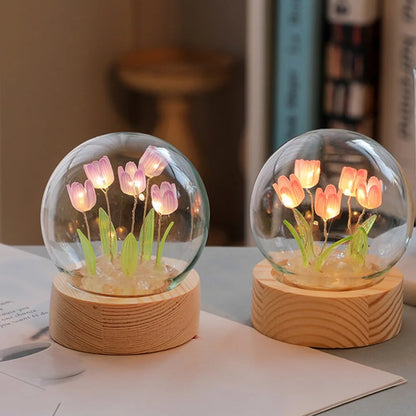 Esfera LED de tulipanes🌷