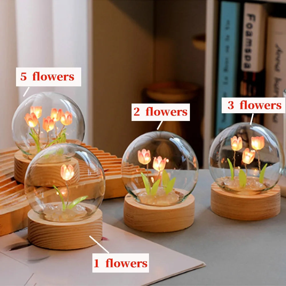 Esfera LED de tulipanes🌷