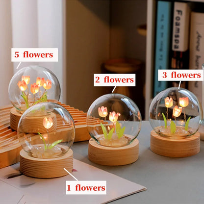 Esfera LED de tulipanes🌷